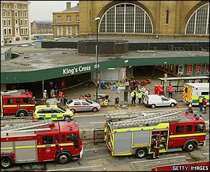 Emergency Teams Arrive Kings Cross Station